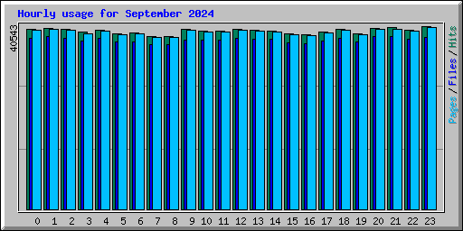 Hourly usage for September 2024